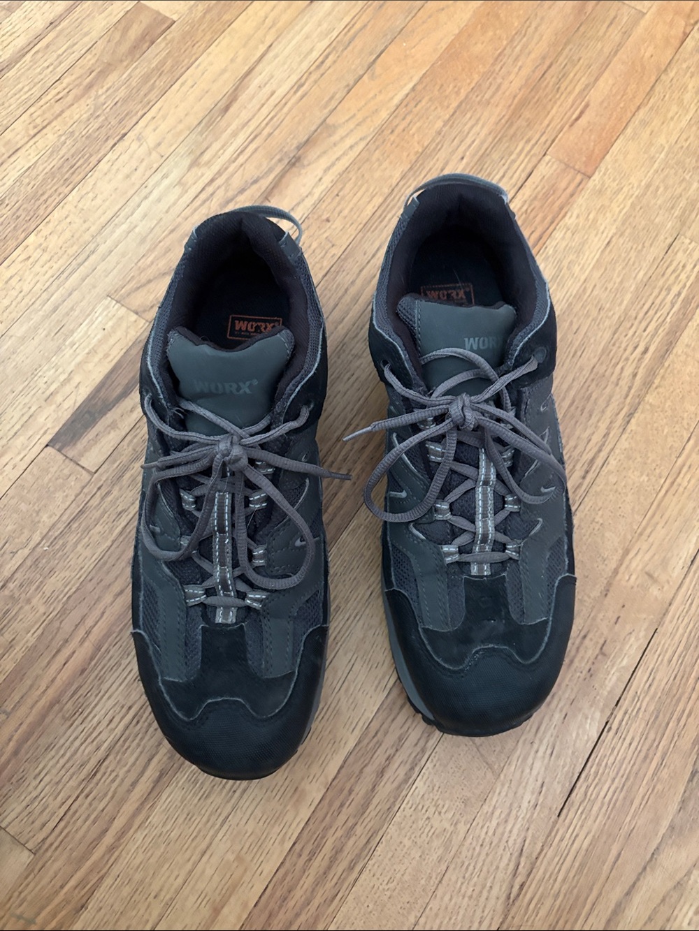 Worx Men's Gray Lace-Up Work Sneakers